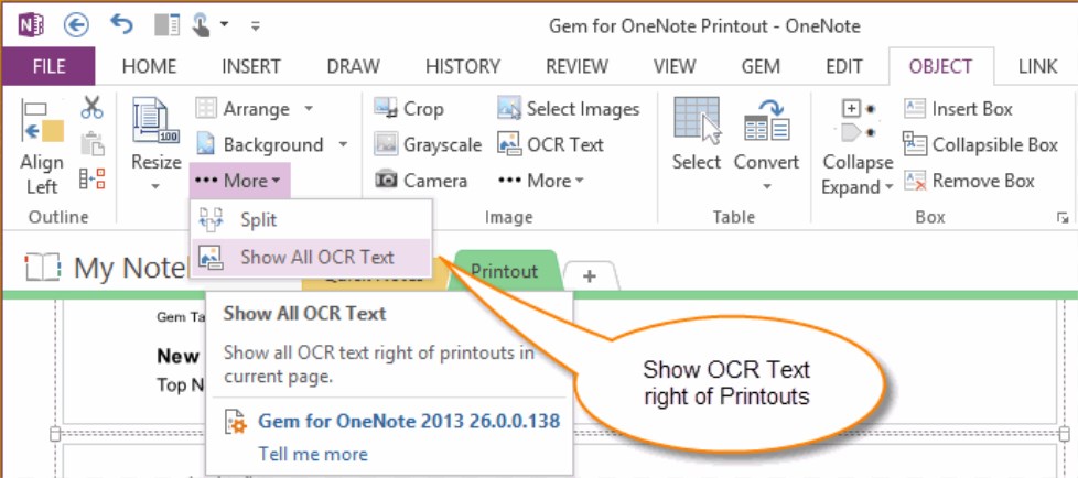 OneNote AI OCR