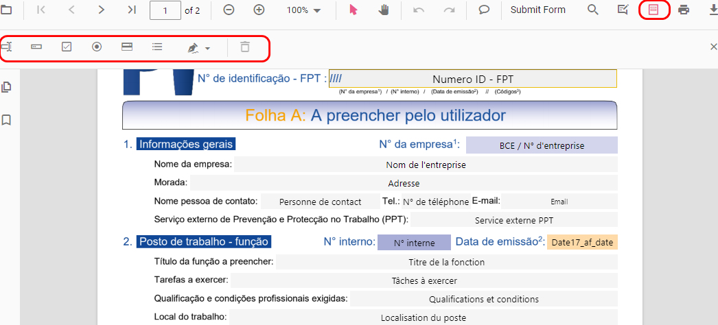 Preencher Formulários