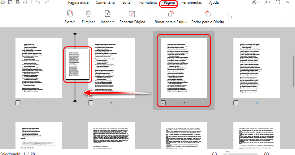 Reorganizar Páginas PDF com o PDFgear
