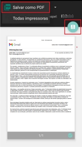 como salvar mensagem de email em pdf