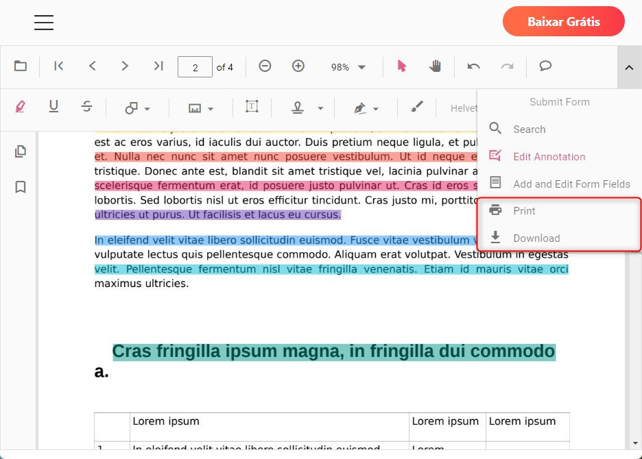 Salvar PDF Destacado