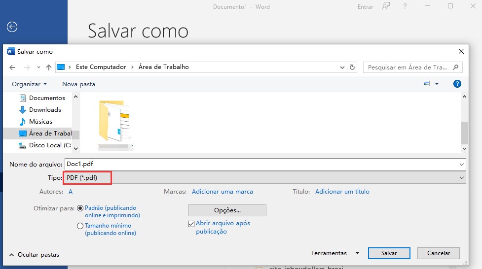 Juntar PDF em Word