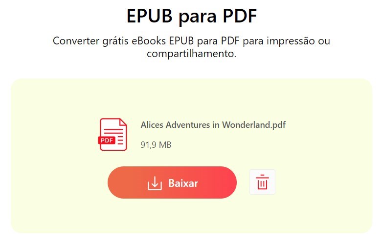Salve o PDF Convertido no Seu Dispositivo