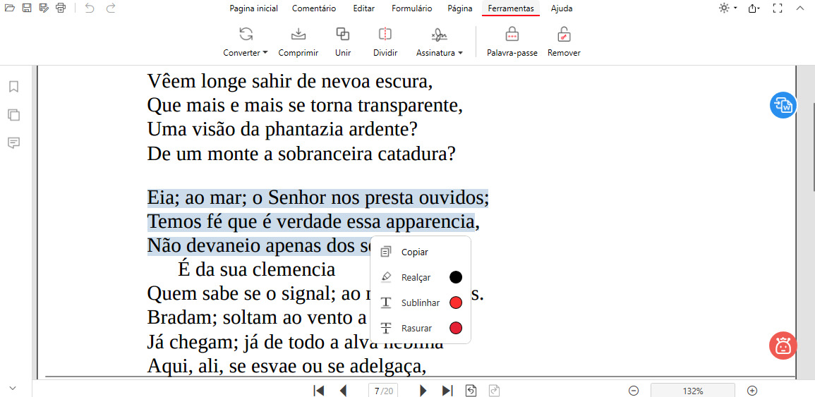 Copiar Texto em PDF no PDFgear