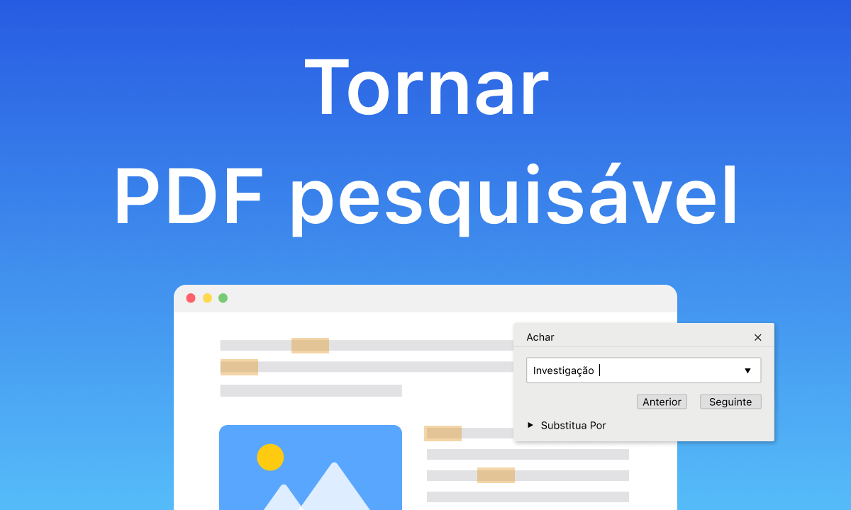 Como tornar um PDF pesquisável