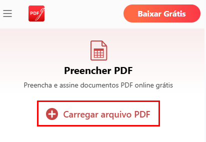 Selecionar Arquivo PDF