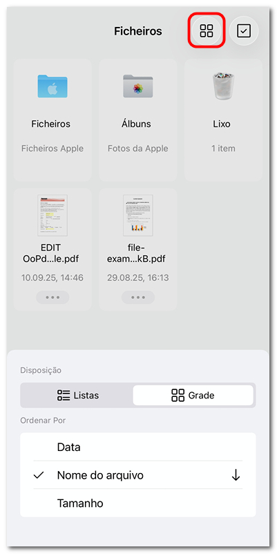 Layout e ordenação de arquivos