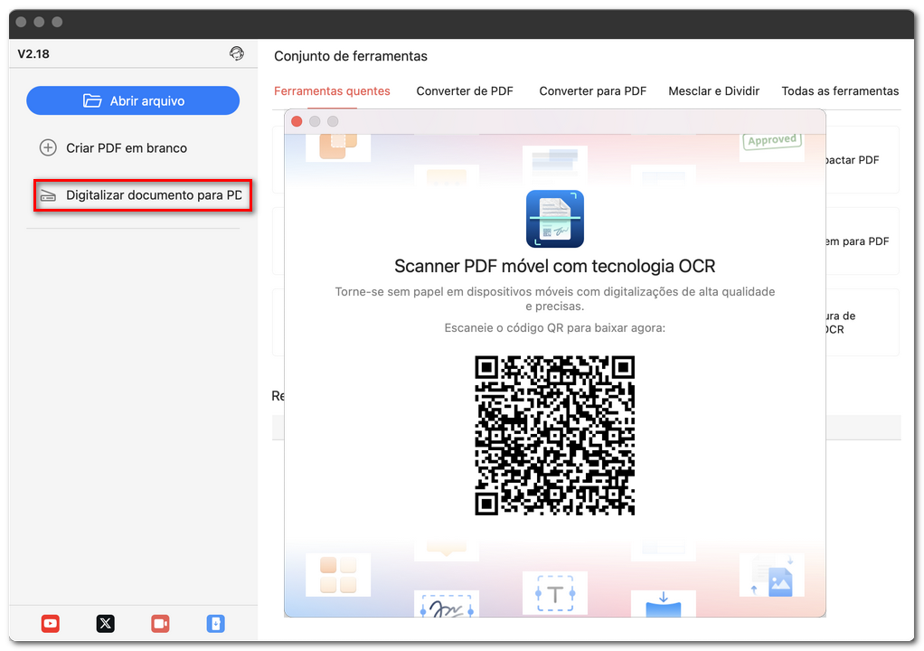 Digitalizar documento para PDF