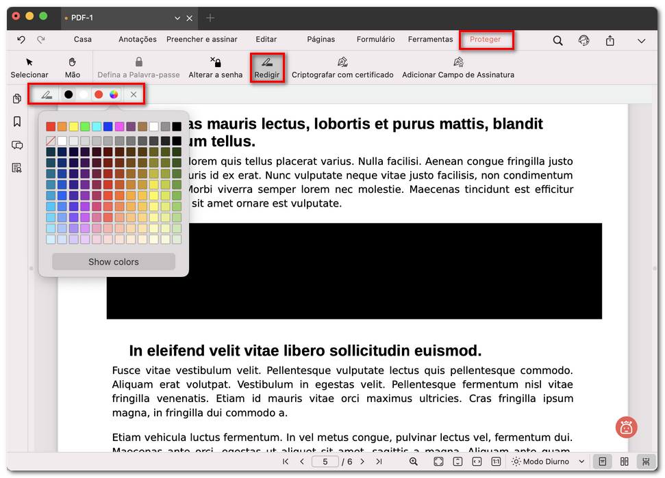 Redigir PDF com o PDFgear