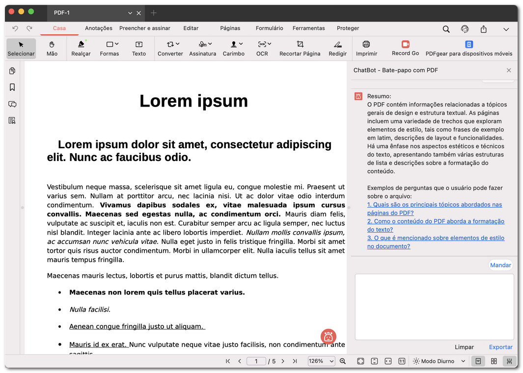 Resuma seu PDF com o PDFgear