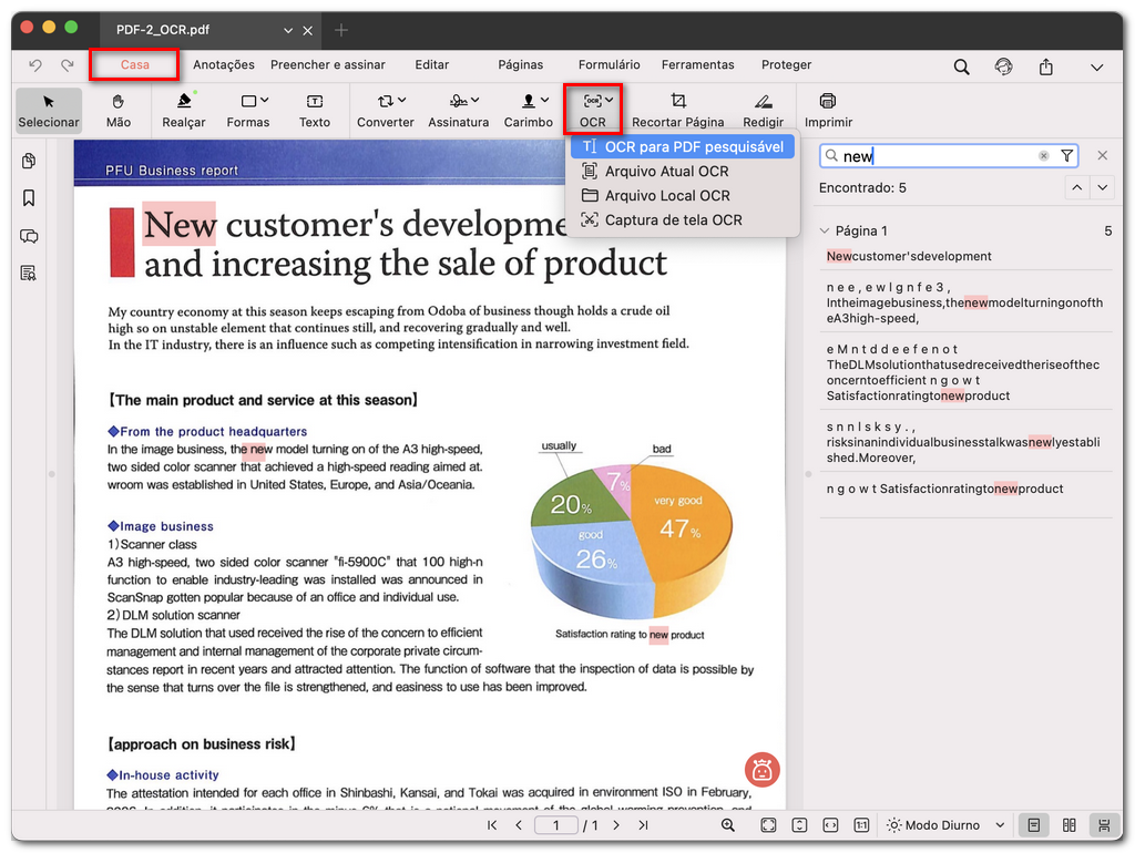 Tornar um PDF digitalizado pesquisável