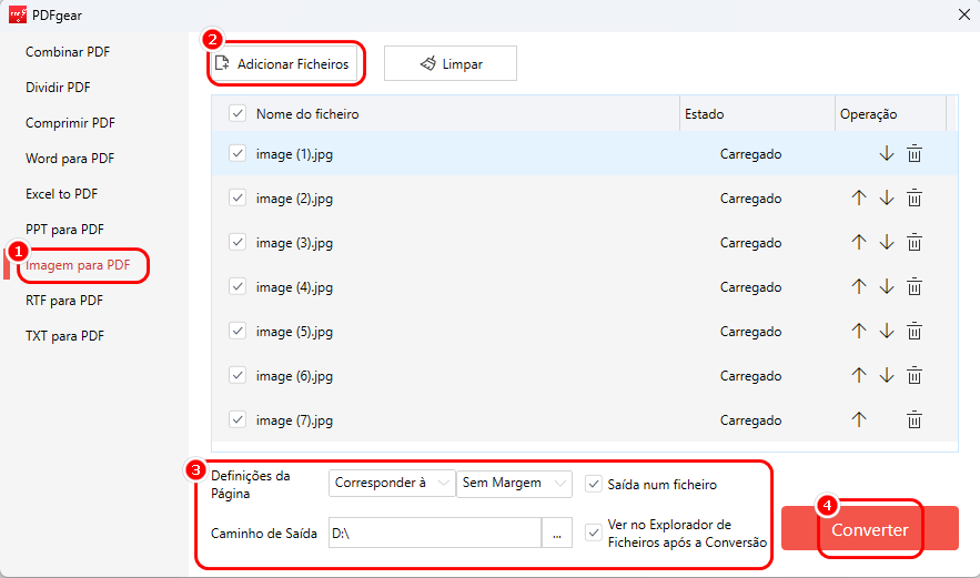 Criar PDF a partir de Imagem