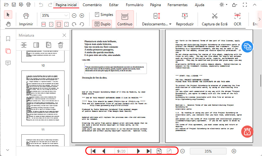 Navegar no PDF