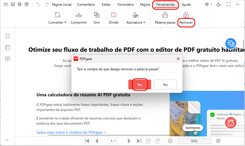 Remover Senhas do PDF