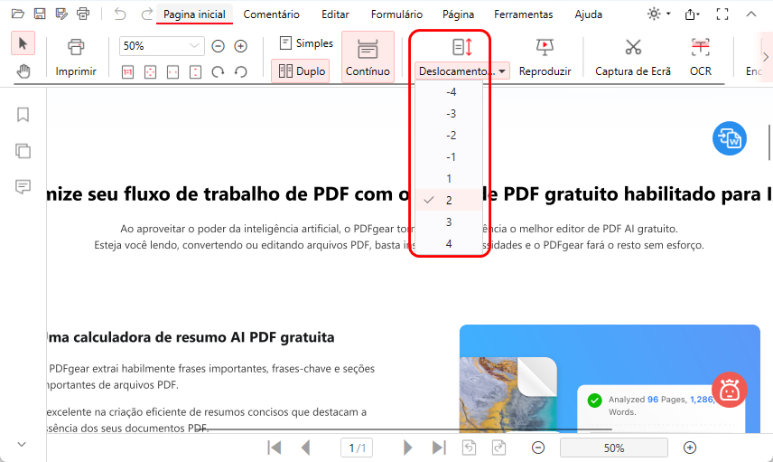 Rolagem Automática de um PDF