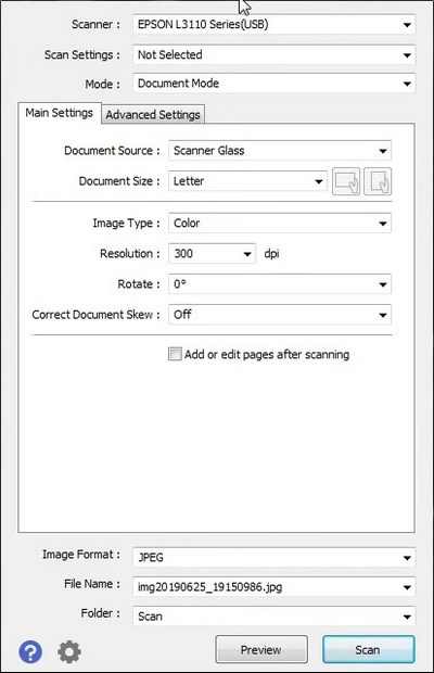 Adjust Settings