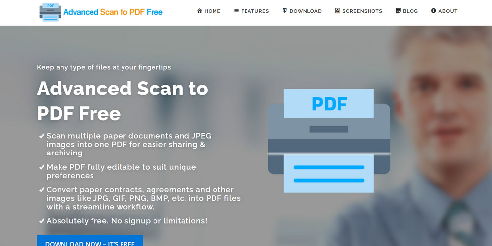 Advanced Scan to PDF Free