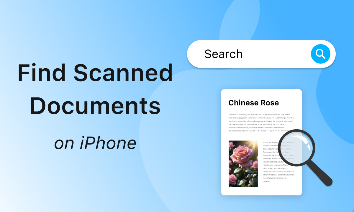 How to Find Scanned Documents on iPhone