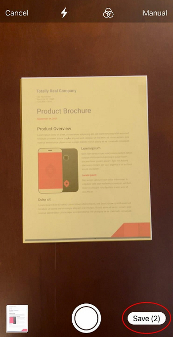 Save Scanned Documents