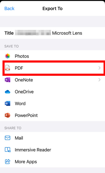 Save the Scanned Book as PDF