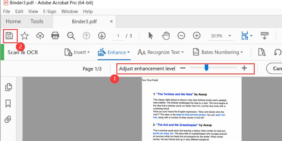 Save the Document That Looks Scanned
