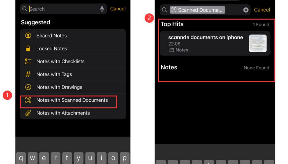 Search All the Scanned Documents