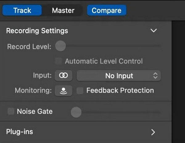 Adjust Settings for Audio Recording in GarageBand