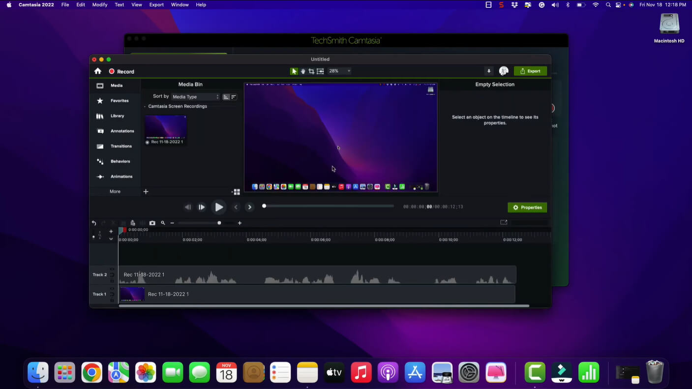 Camtasia on Mac