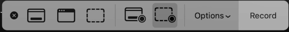 QuickTime Player Options Pop-up Menu