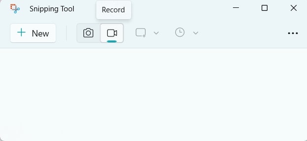 Click the Record Button