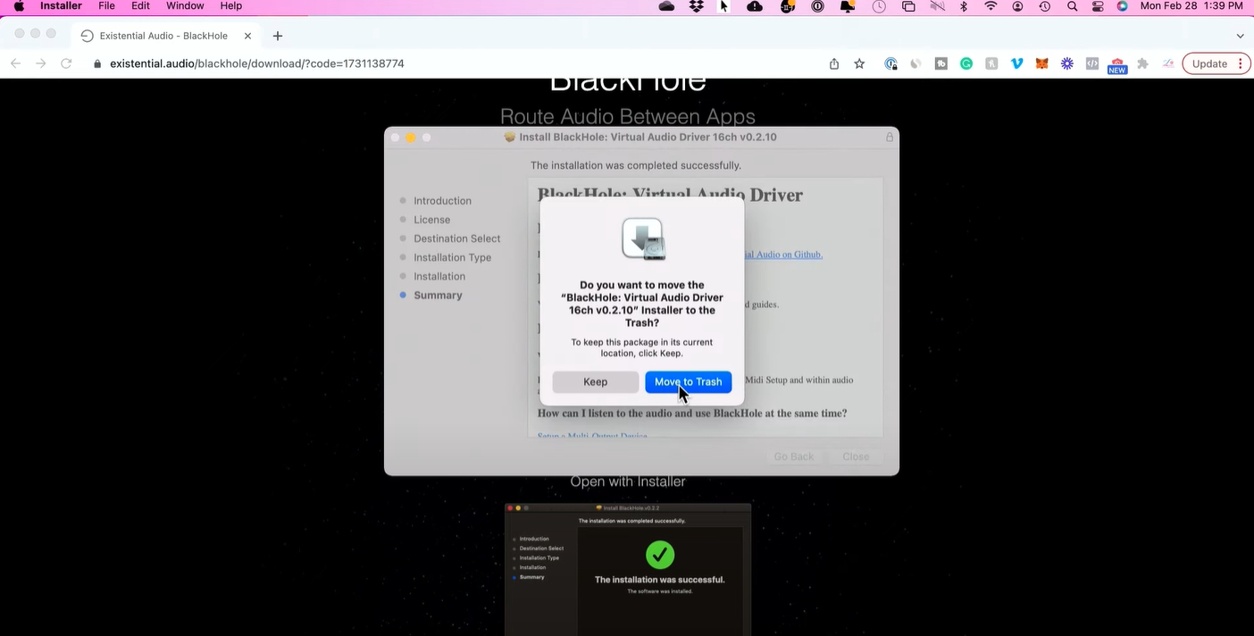 Install BlackHole