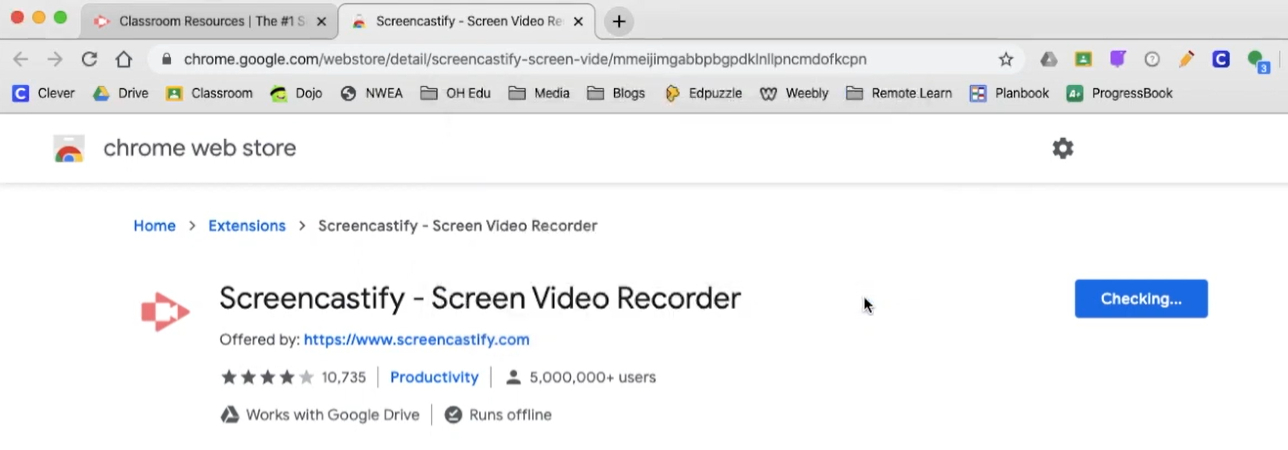 Install Screencastify
