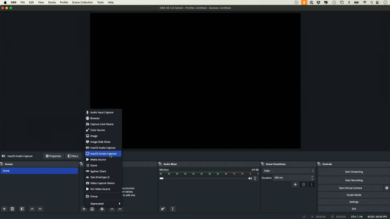 macOS Audio Capture