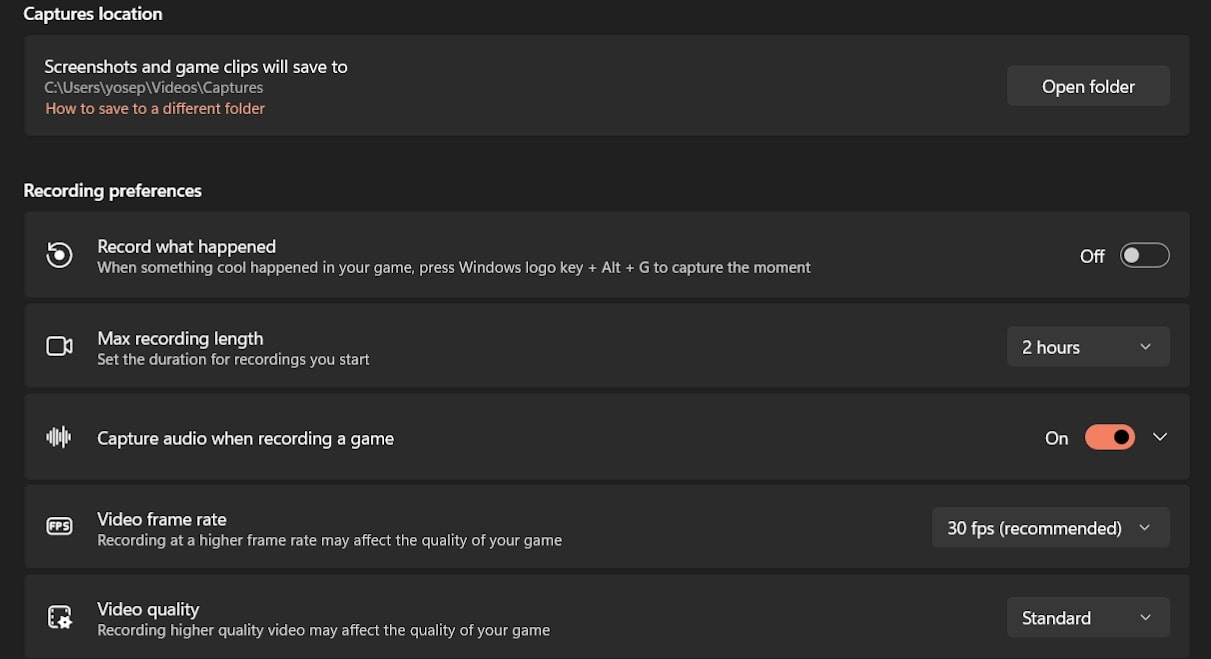 Set Output Preferences