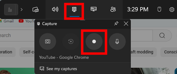 Start Screen Recording in Xbox Game Bar