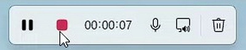Stop Recording in Snipping Tools
