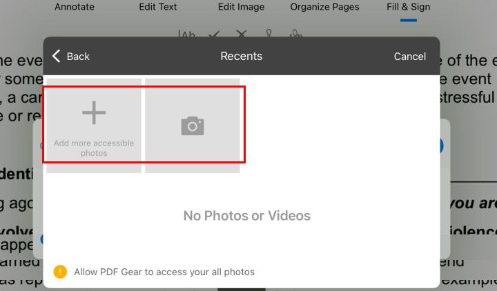 Add a Signature Image in PDF with PDFgear
