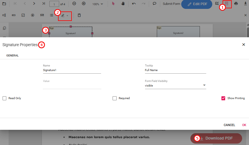 Add Multiple Signature Fields to PDF Online for Free