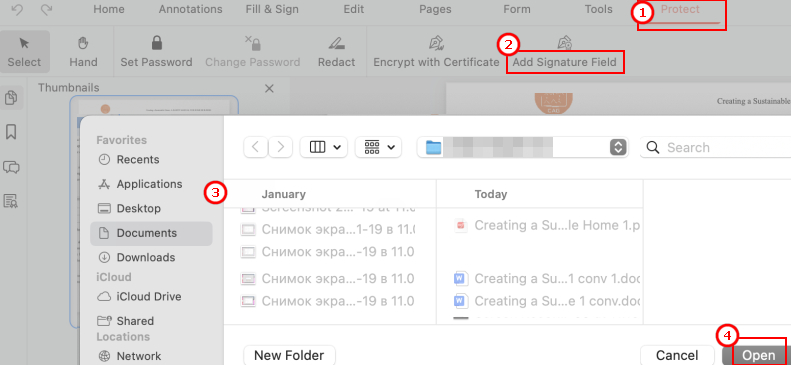 Add multiple Digital Signatures in PDF on Mac