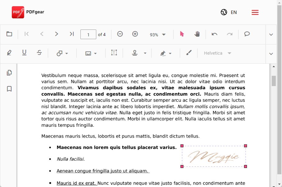 Adjust the Signature