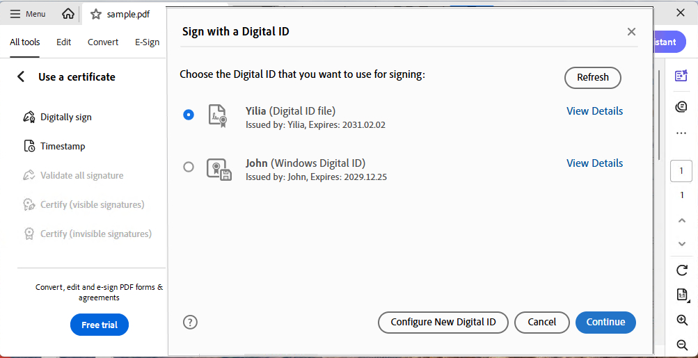 How to Sign Adobe PDF with Certificate
