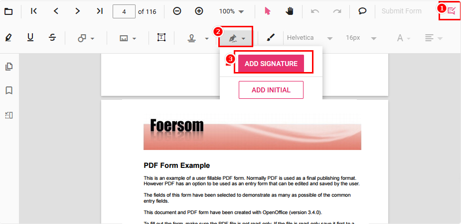 Create a Signature in PDFgear Online Signer