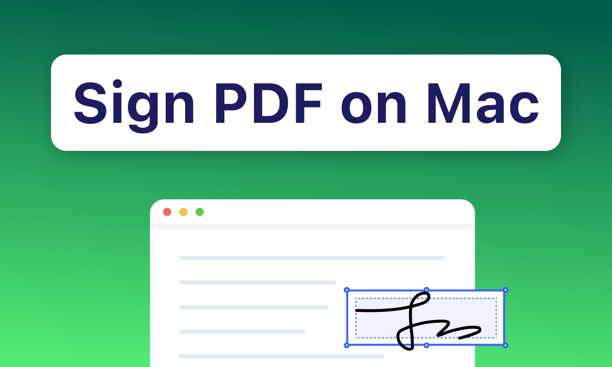 How to Sign on PDF on Mac