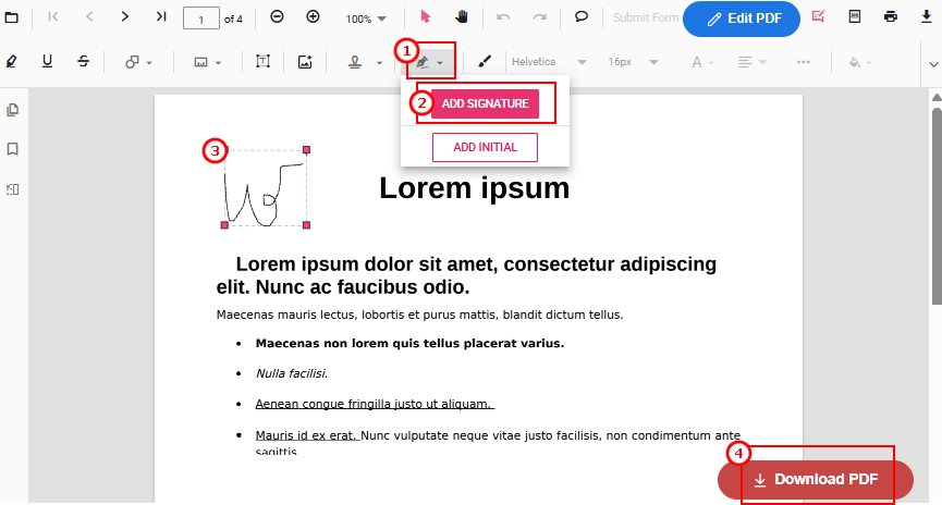 Add Multiple Signatures to PDF Online for Free