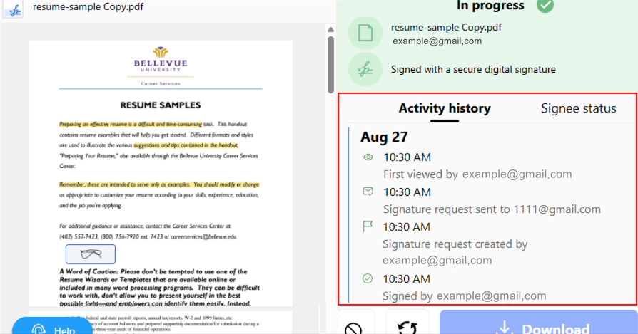 How to Track a PDF Sent for Signature