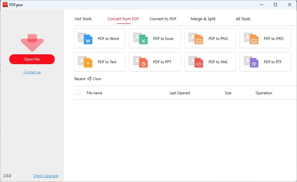 Directly Convert PDF