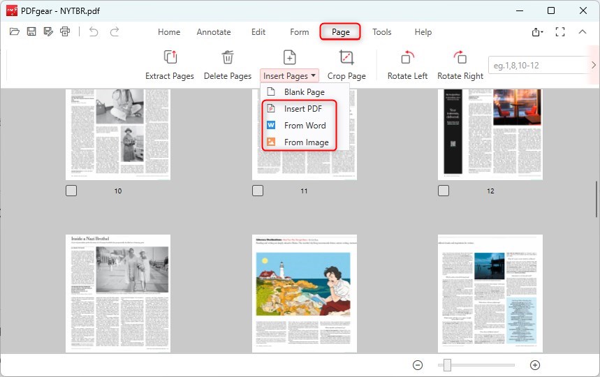Insert Files to PDF