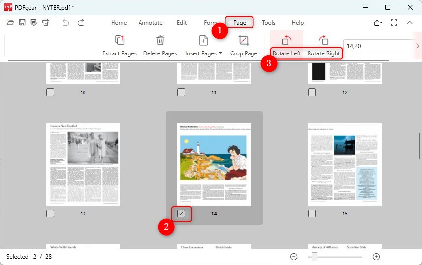 Rotate PDF Pages