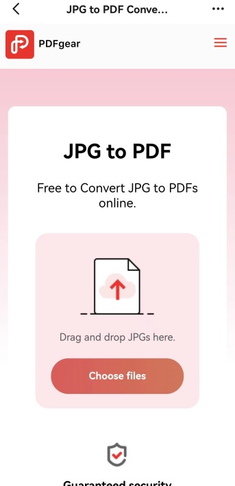 Upload Pictures to PDFgear