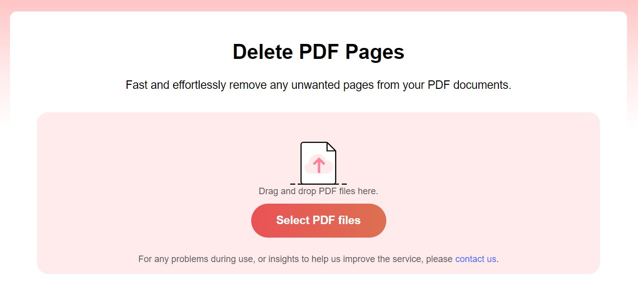 Open PDFgear Online PDF Page Remover
